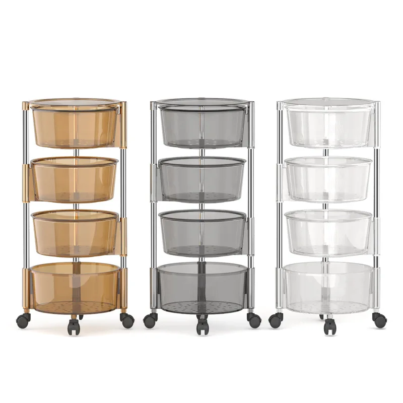 Storage Rack Transparent Transparent Rotary Storage Rack | رف تخزين دوار شفاف | Nashtare Shop